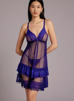 Odelle Night Gown in Blue