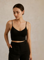 Reina Bralette Top in Black