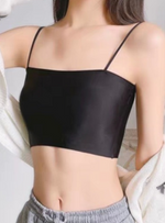 2 Pack Premium Agnes Ice Silk Bralette Inner Top Tube Top in Black n Red