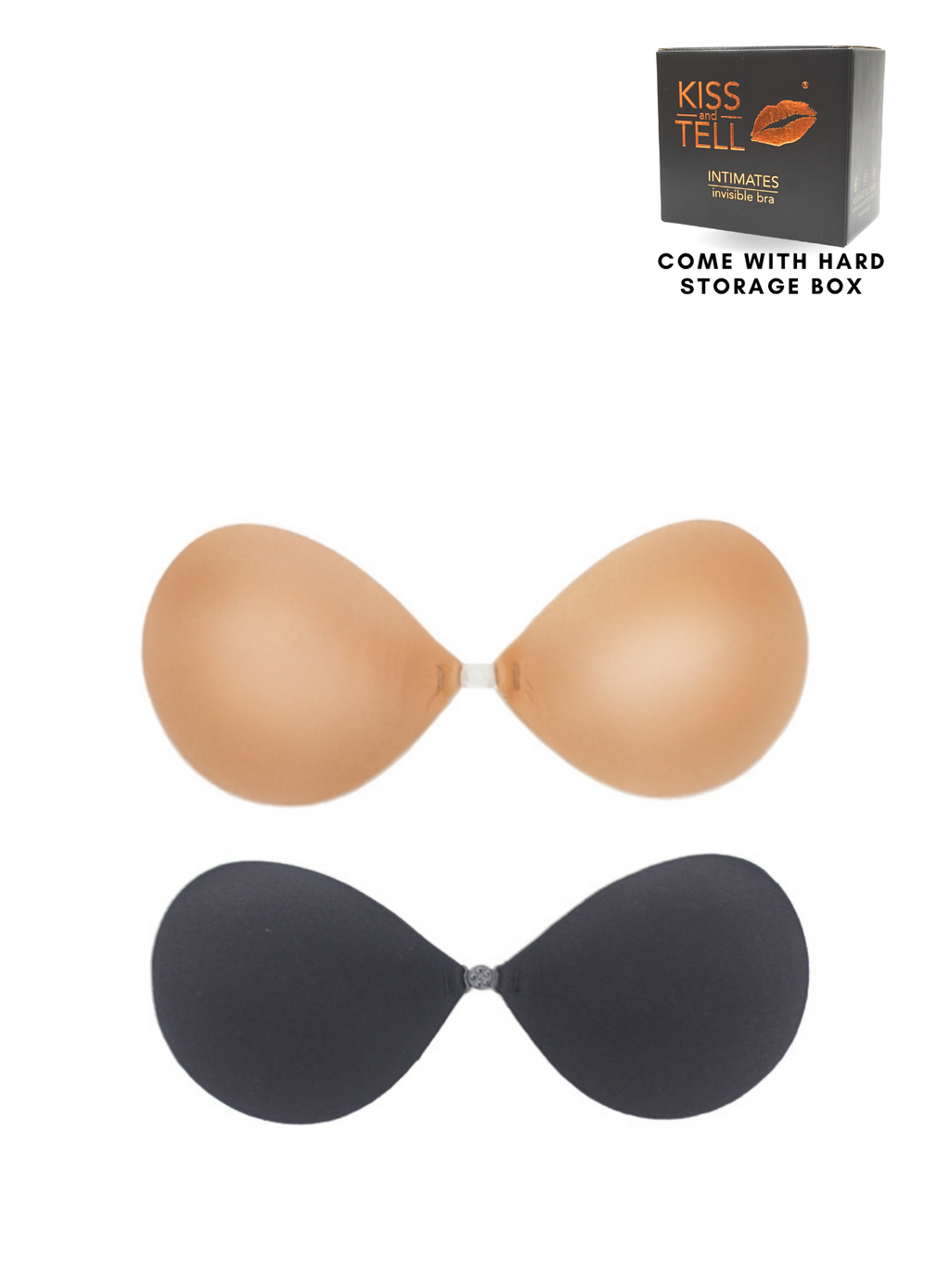 2 Pack Lexi Thick Push Up Bra in Black & Nude – Kiss & Tell Malaysia