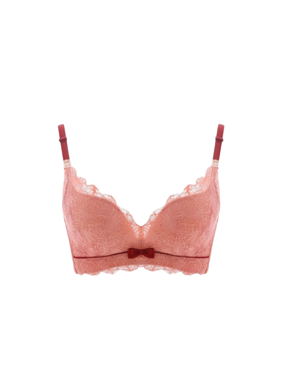 Victoria Nursing Bra In Salmon (DEFECT)