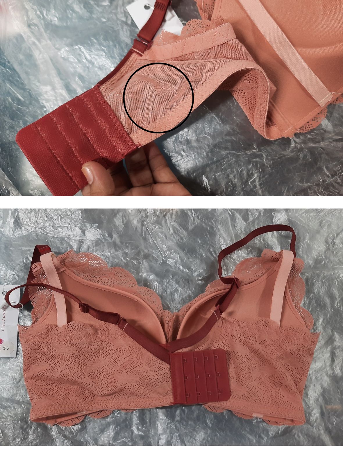 Victoria Nursing Bra In Salmon (DEFECT)