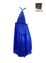Premium Willa Lingerie Corset Night Gown Nighties in Blue