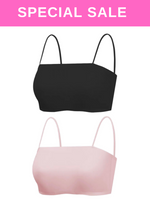 2 Pack Premium Agnes Ice Silk Bralette Inner Top Tube Top in Black n Pink