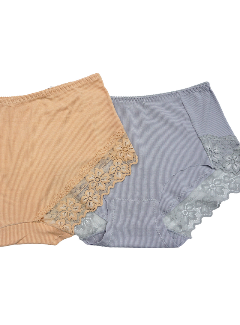6 Pack Arya Cotton Lace Panties Bundle D