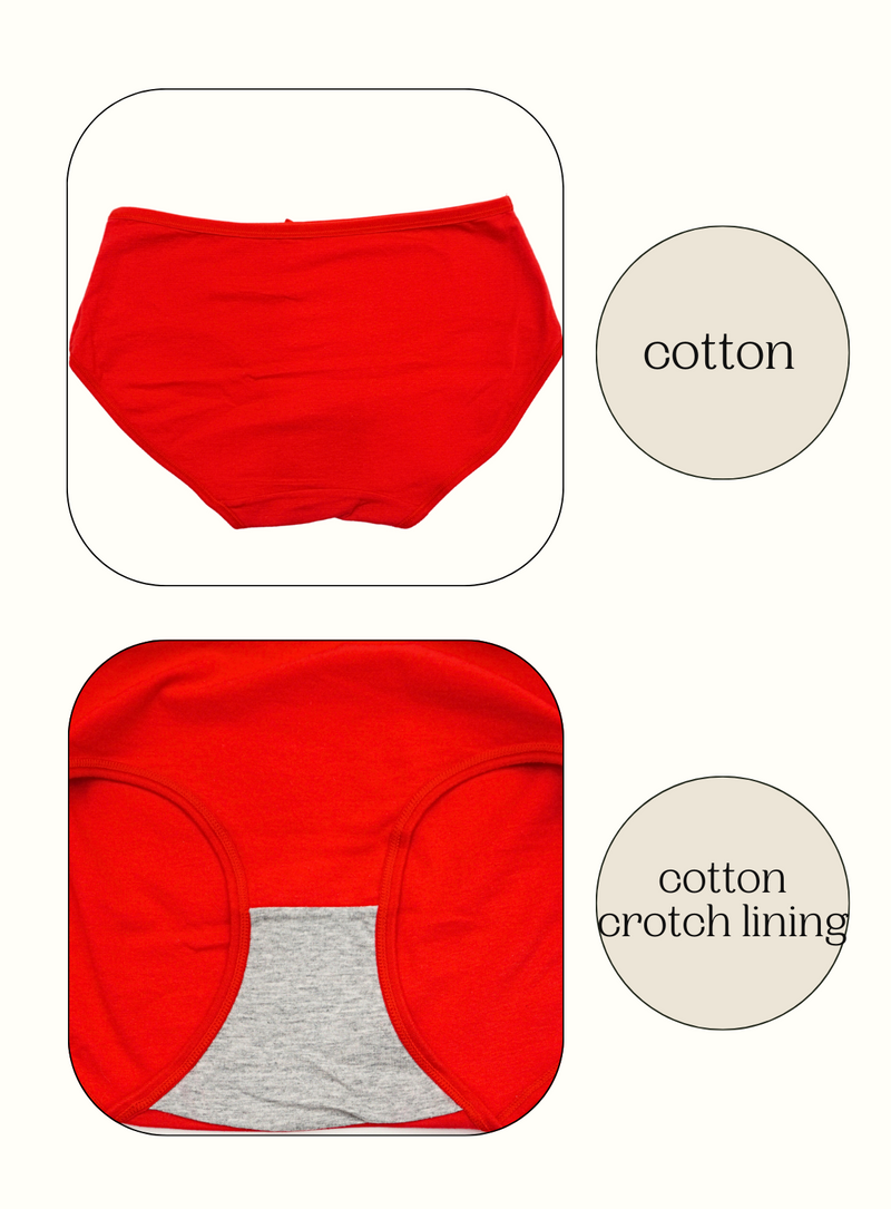 3 Pack Ashley Ribbon Cotton Panties Bundle C