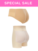 2 Pack Kaira n Kelsie Butt Lifter High Waisted n Low Waist Padded Underwear Hip Pads Enhancer Panty in Nude
