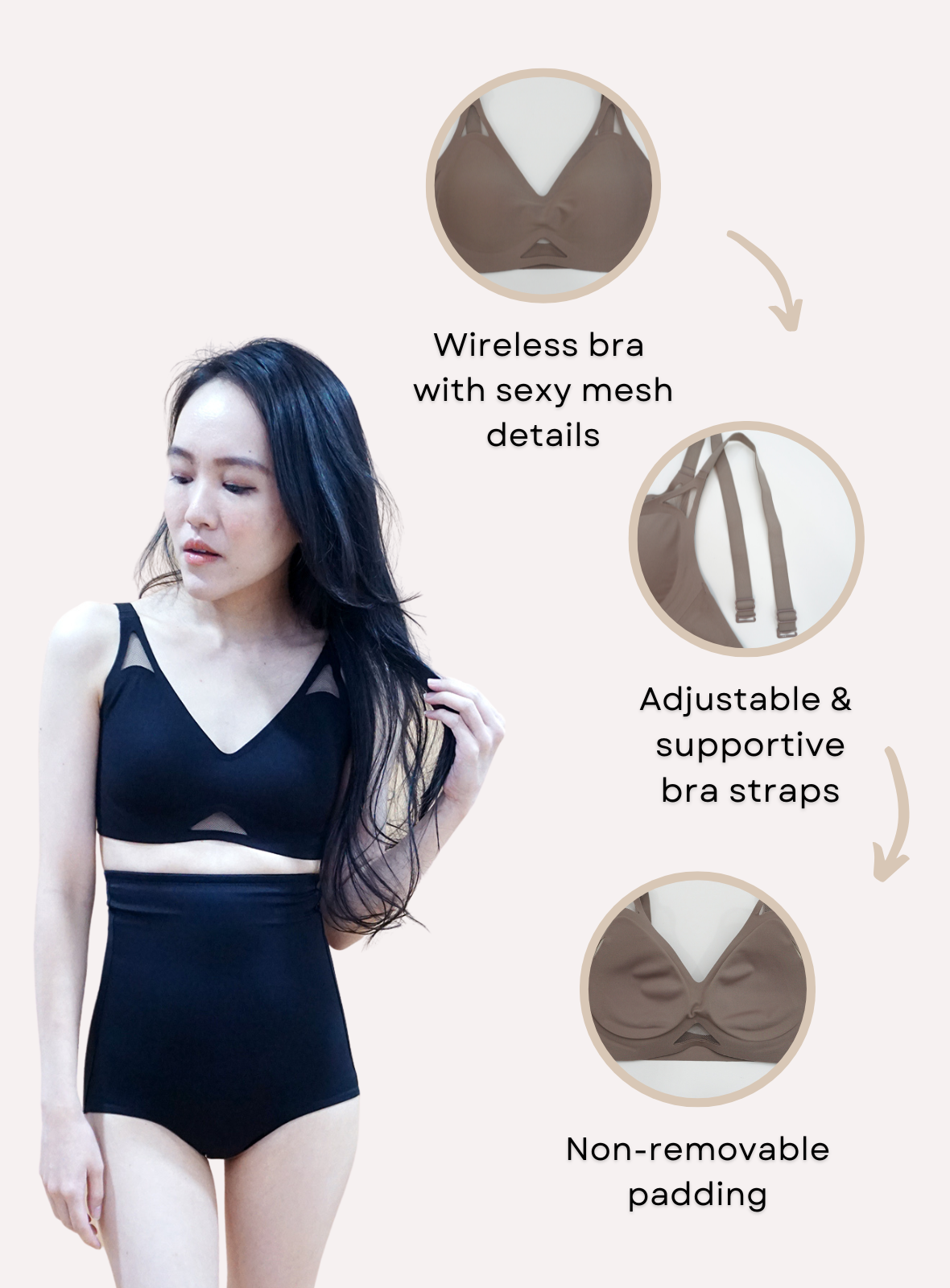 Calvin Wireless Bra in White (DEFECT)