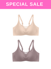 2 Pack Gabriela Bra in Nude and Purple