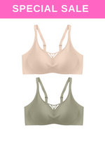 2 Pack Gabriela  Bra in Nude and Green