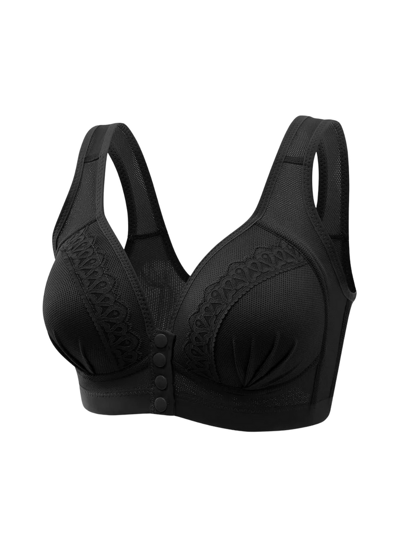 Premium Micah Seamless Push Up Lifting Supportive Wireless Bra in Black