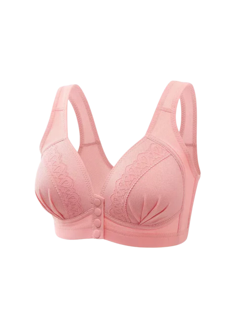 Premium Micah Seamless Push Up Lifting Supportive Wireless Bra in Pink