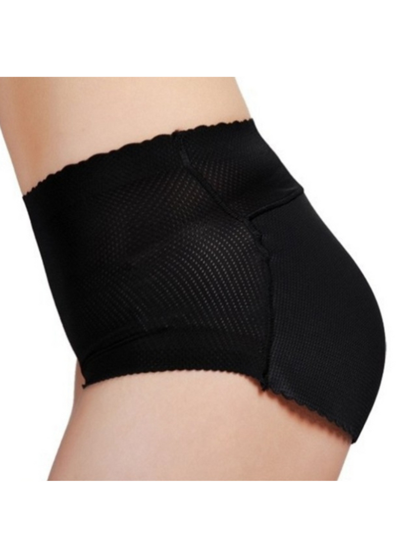 2 Pack Kaira n Kalene Butt Lifter High Waisted n Mid Rise Padded Underwear Hip Pads Enhancer Panty in Black