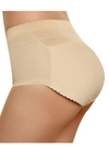 2 Pack Karla n Kalene  Butt Lifter High Waisted Panties n  Mid Rise Padded Underwear in Nude