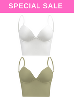 2 Pack Premium Rhea Corset Top Bralette  in White n Green
