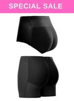 2 Pack Kalene n Kleo Butt Lifter Mid Rise n Safety Shorts  Panties Seamless Padded Underwear in Black