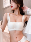 Premium Amy Seamless Push Up Lifting Supportive Wireless Padded Bra in White