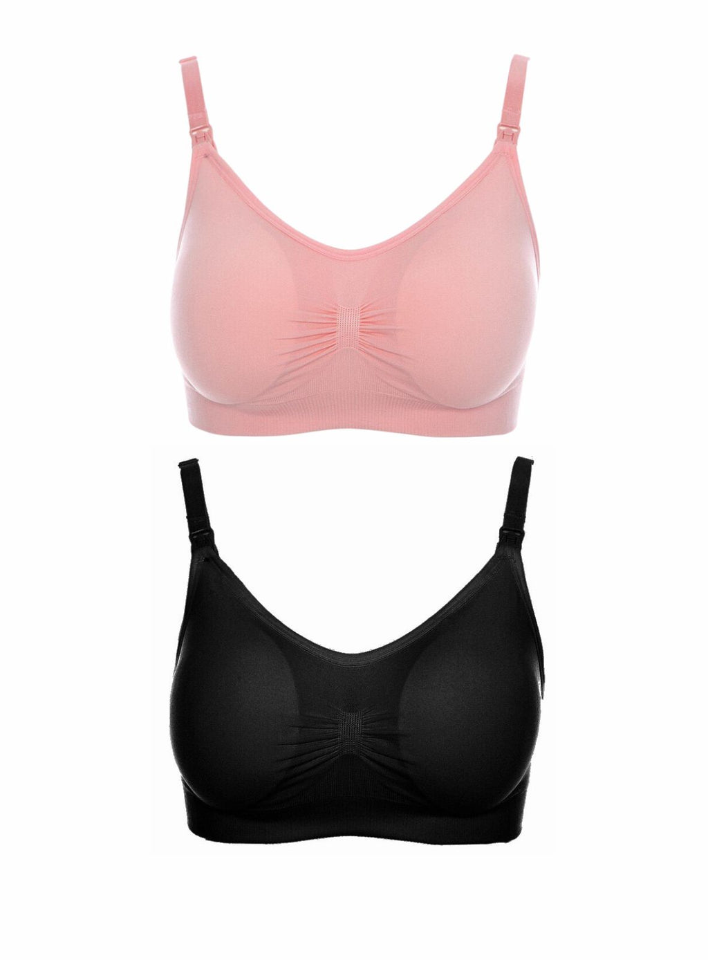 2 Pack Gracie Push Up Nursing Bra in Pink and Black – Kiss & Tell Malaysia