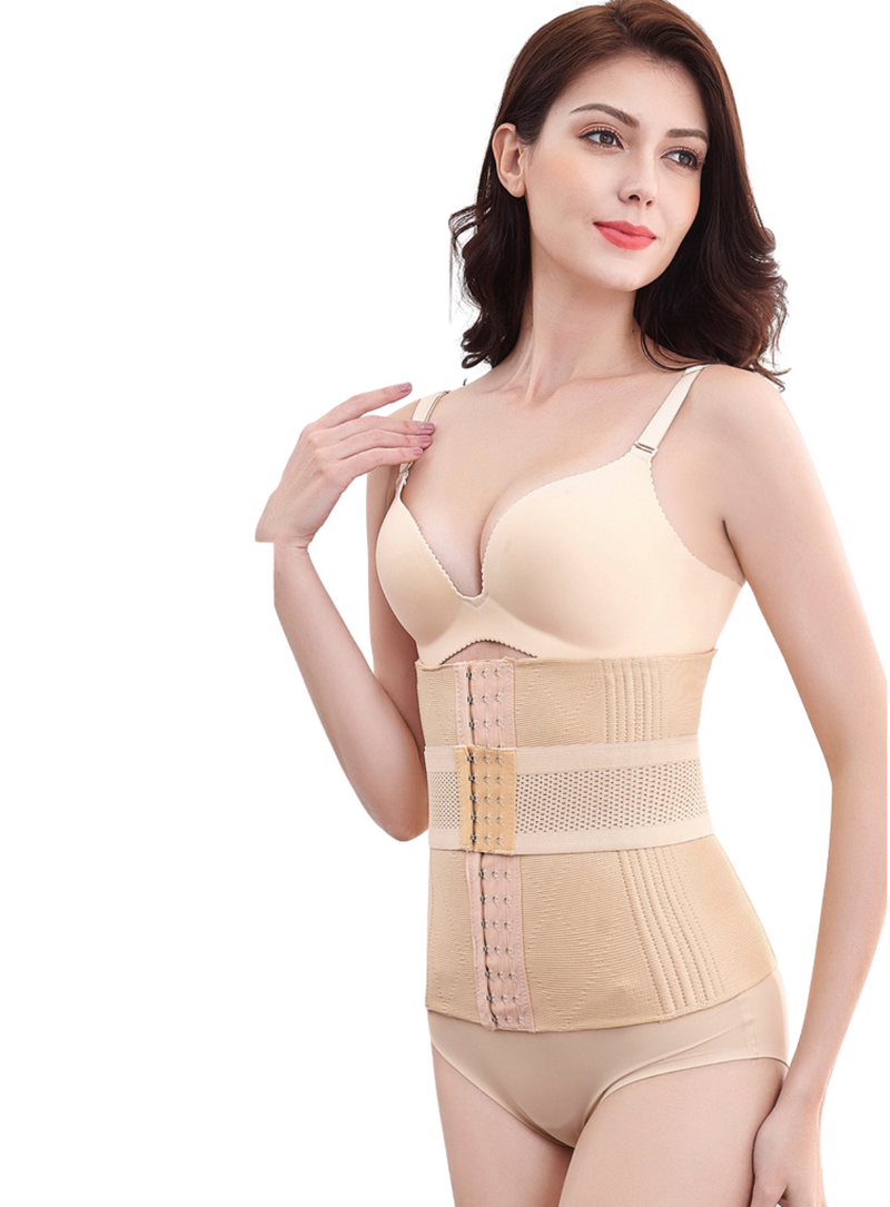 Premium Daelyn High-Waisted Girdle Panties and Premium Saloma High-Waisted Shaping & Compression Girdle Body in Nude