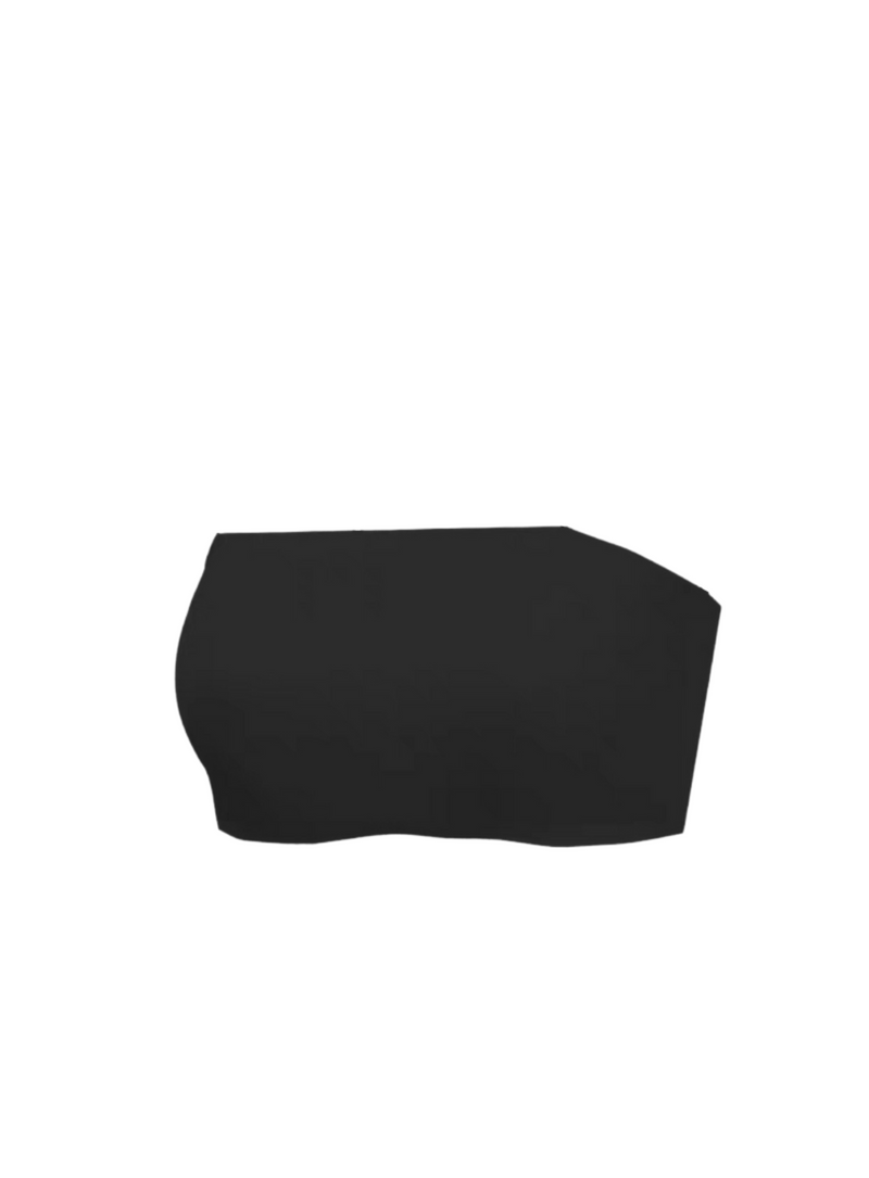 Premium Asher Strapless Non-Slip Ice Silk Bralette Top in Black