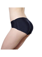 Kelsie Butt Lifter Low Waist Panties Seamless Padded Underwear in Black