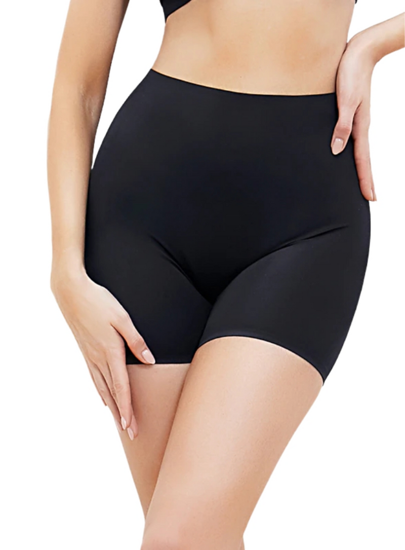 Mid Thigh Safety Shorts Panties in Black
