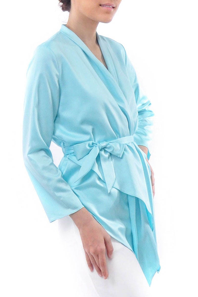 Medina Kimono Wrap in Blue [Reject]
