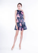 Rong Dress in Navy