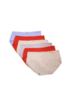 6 Pack Ashley Ribbon Cotton Panties Bundle A