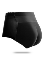 Kalene Butt Lifter Mid Rise Panties Seamless Padded Underwear in Black