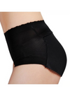 Kalene Butt Lifter Mid Rise Panties Seamless Padded Underwear in Black
