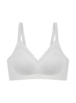 Delia Seamless Wireless Comfortable Push Up Support Bra in Grey