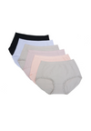 6 Pack Lauren Cotton with Lace Panties Bundle A