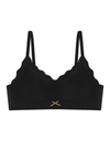 Lucia Seamless Wireless Padded Push Up Bra in Black