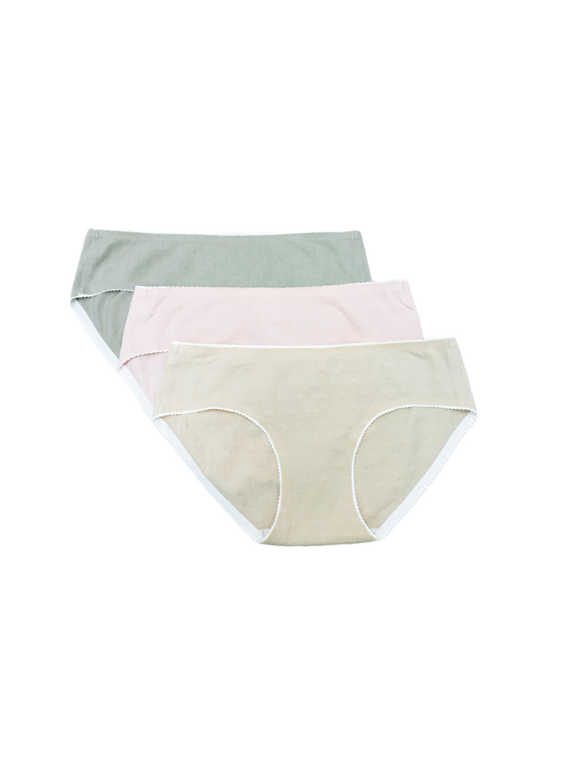 3 Pack Lucy Heart Shape Cotton Panties