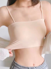Premium Agnes Ice Silk Bralette Inner Top Tube Top in Nude