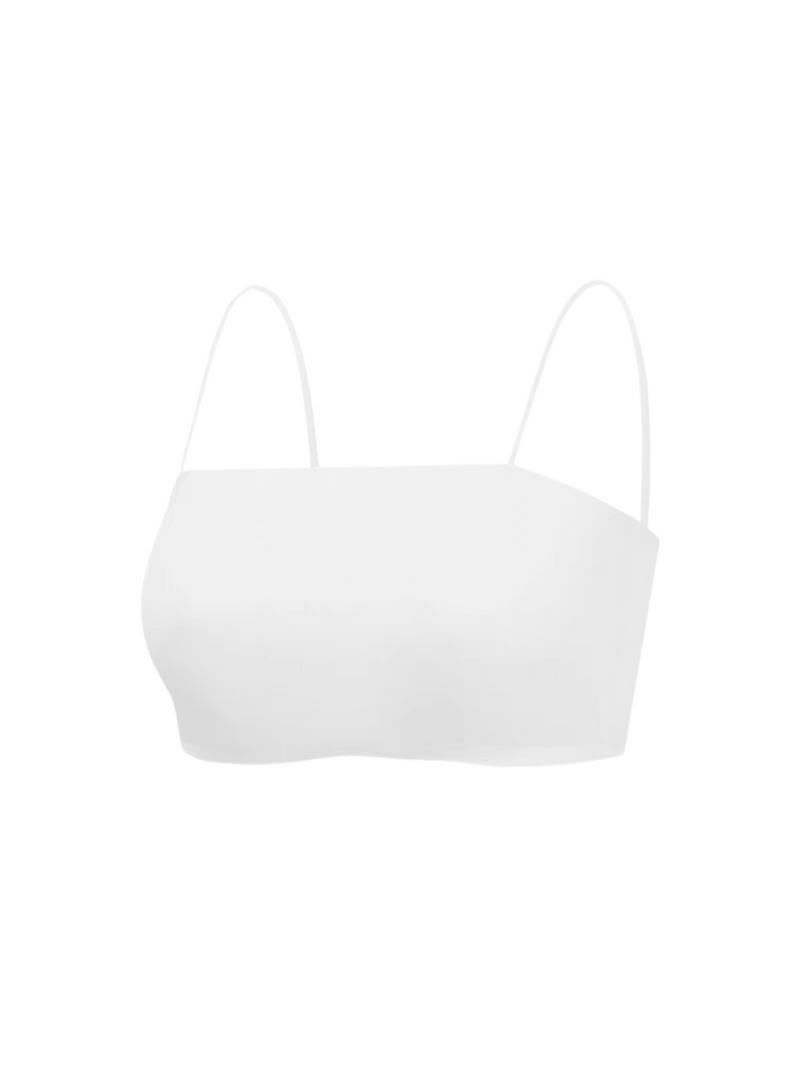 Premium Agnes Ice Silk Bralette Inner Top Tube Top in White (Reject)