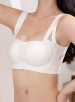 Premium Amy Seamless Push Up Lifting Supportive Wireless Padded Bra in White