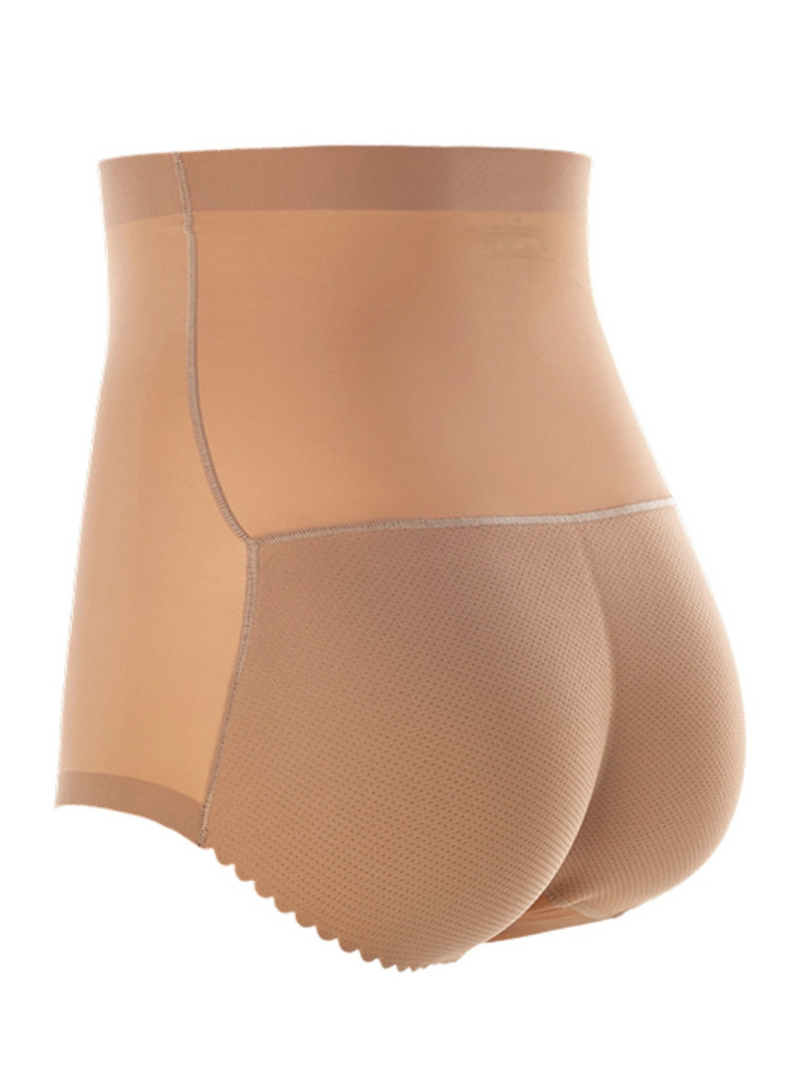 Karla Butt Lifter High Waisted Panties Seamless Padded Underwear in Nude